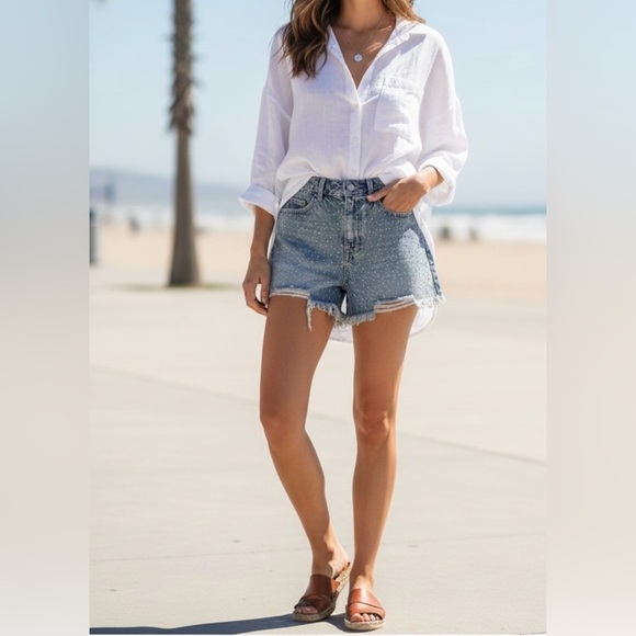 Banjara Pants - Embellished Denim Women's Jean Shorts